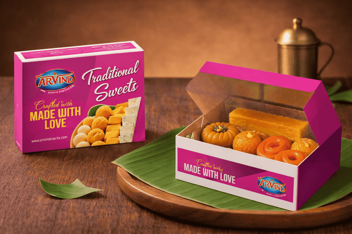 Traditionally Made Indian Sweet Box 500g