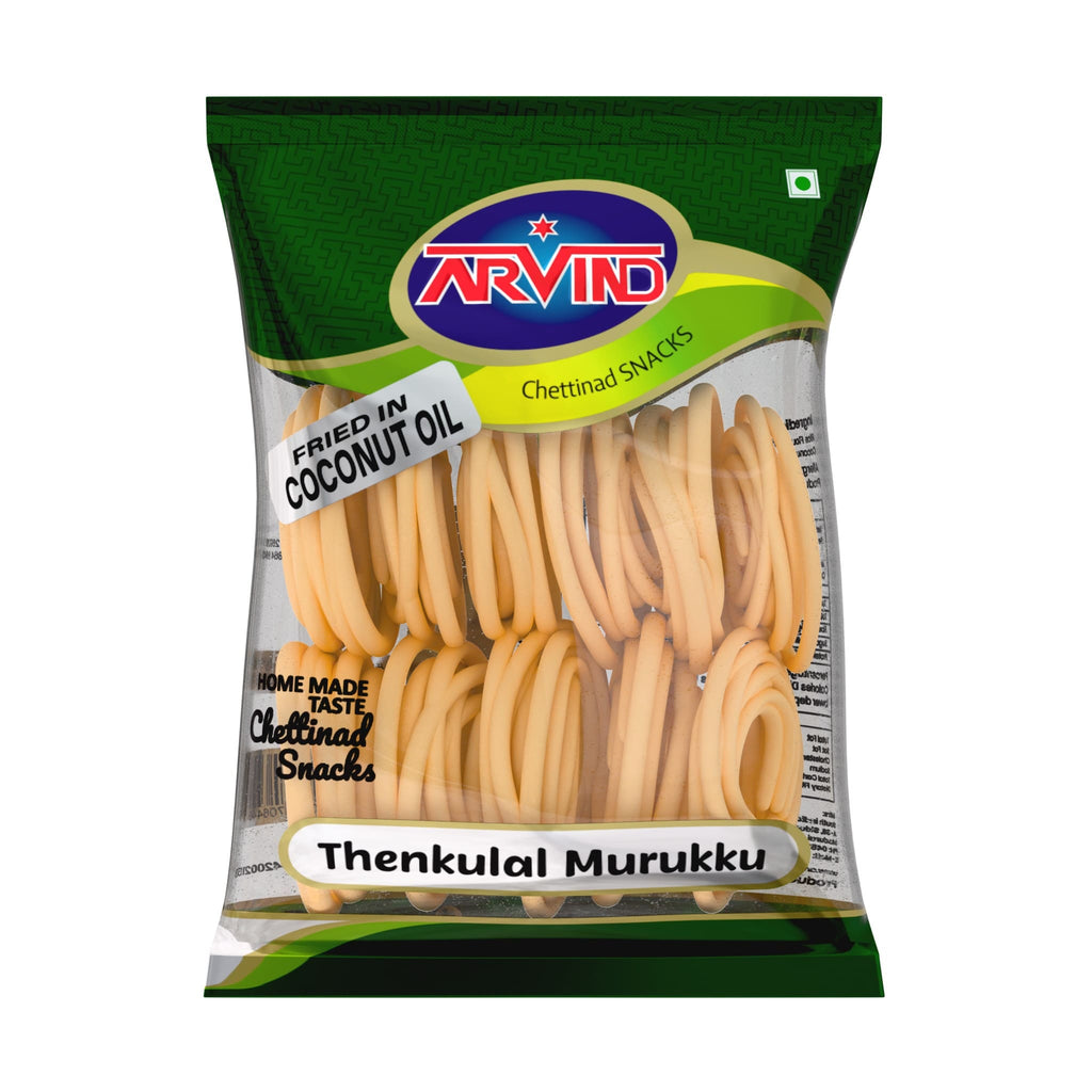 Thenkuzhal Murukku Fried in Coconut Oil (தேன்குழல் முறுக்கு)